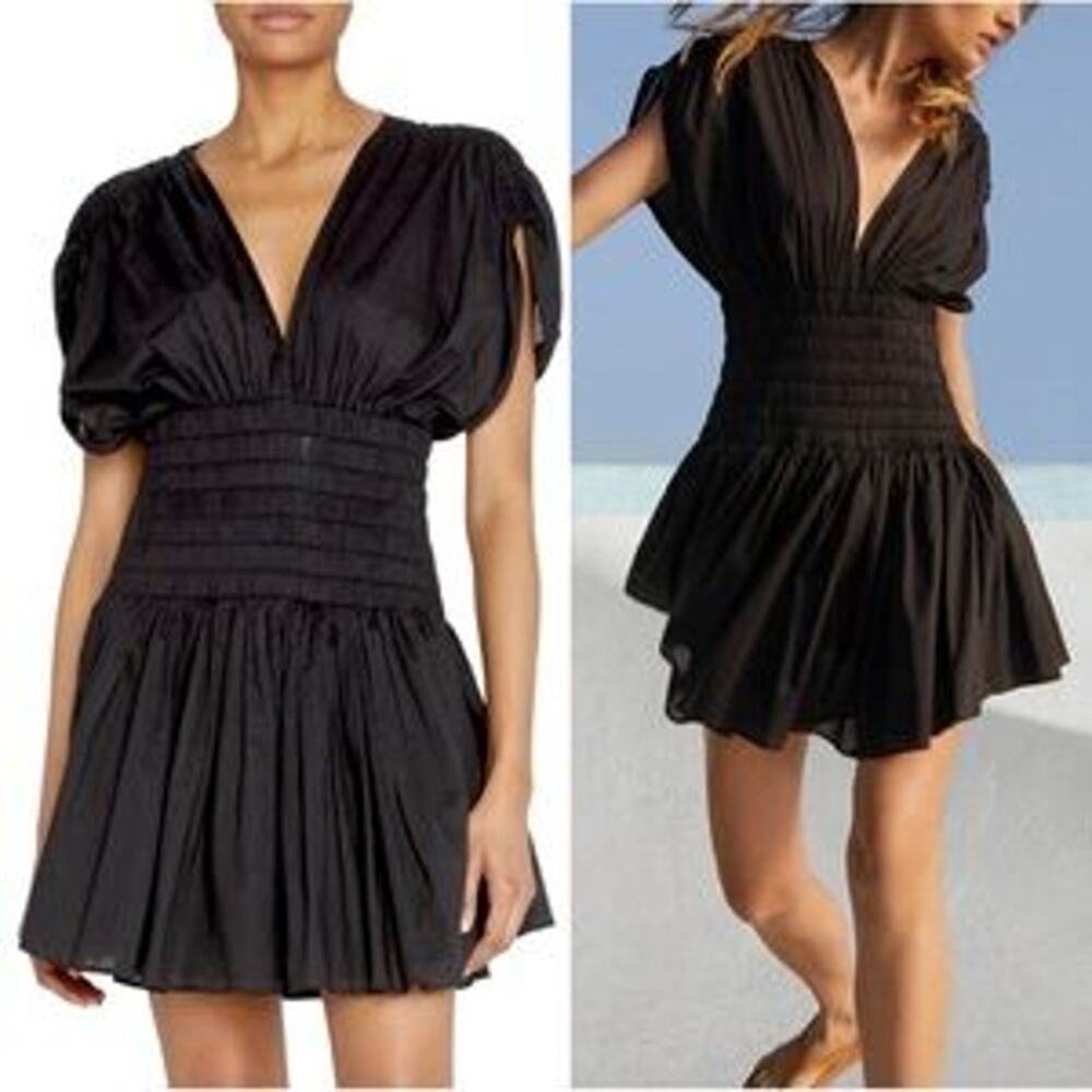 NWT A.L.C. Luna Smocked Mini Dress
